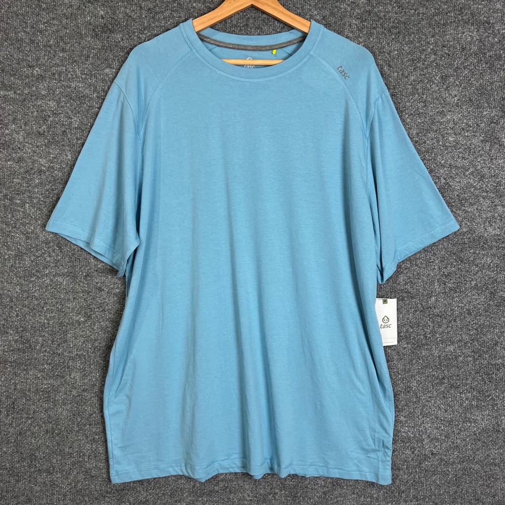 NEW Tasc Carrollton T Shirt XXL Lake Blue Bamboo Viscose Performance Tee